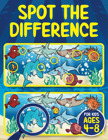 Spot the Difference Book for Kids ages 4-8: Seek and Find Hidden Picture Activity Book for 4-6, 6-8 | Fun Gifts for 4, 5, 6, 7 and 8 Year Old Children (Spot the Differences for Kids)